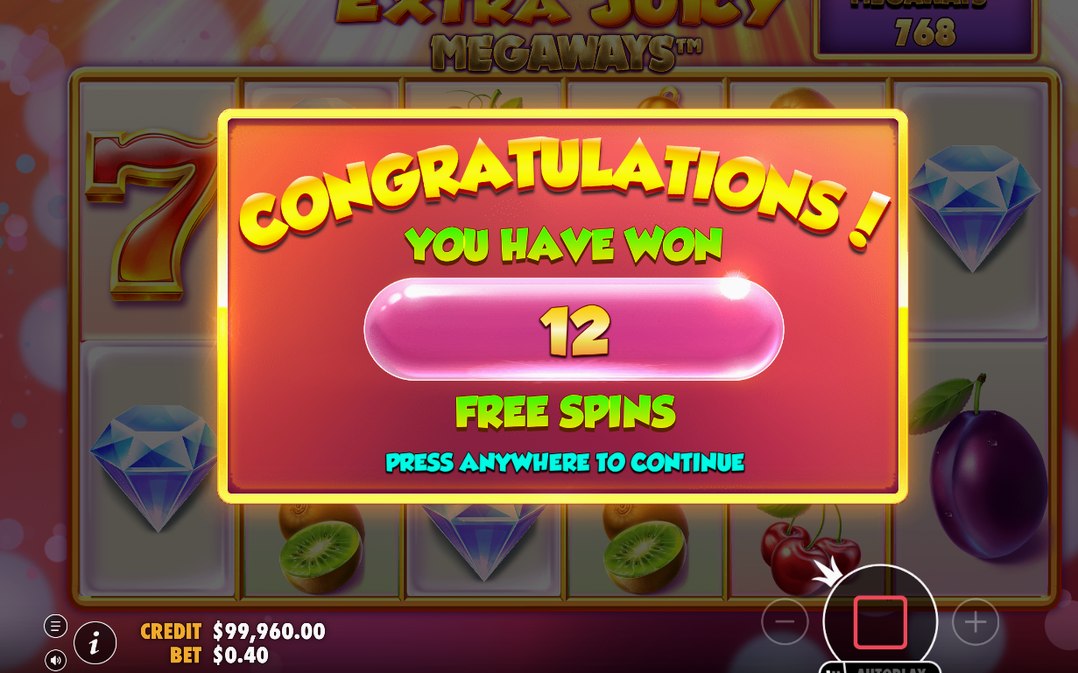 Free spins-hjulet med gamble-valet före start